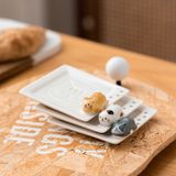  Đĩa Đựng Nước Tương Mèo Nằm 