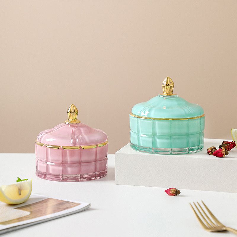  Hũ Đựng Mứt Hạt Màu Pastel 