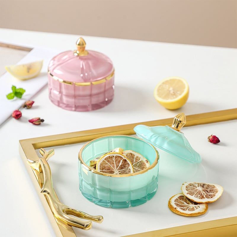  Hũ Đựng Mứt Hạt Màu Pastel 