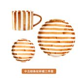  Bộ Cốc, Đĩa Màu Caramel 