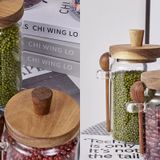  Bình Thuỷ Tinh Kèm Thìa Phong Cách Nhật Bản 