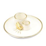  Khay Mặt Trăng Đốt Palo Santo, Xô Thơm 