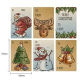  Sticker Giáng Sinh Màu Kraft 