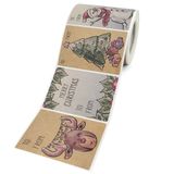  Sticker Giáng Sinh Màu Kraft 