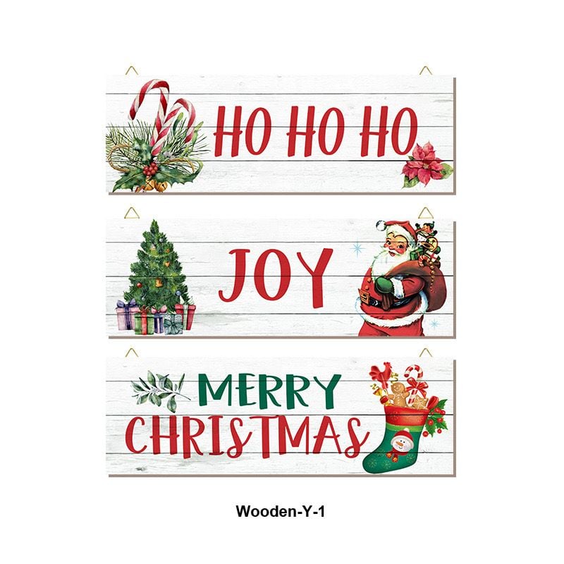  Bảng Gỗ Trang Trí Giáng Sinh 