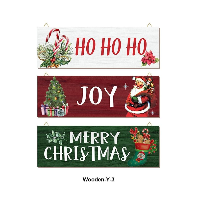  Bảng Gỗ Trang Trí Giáng Sinh 
