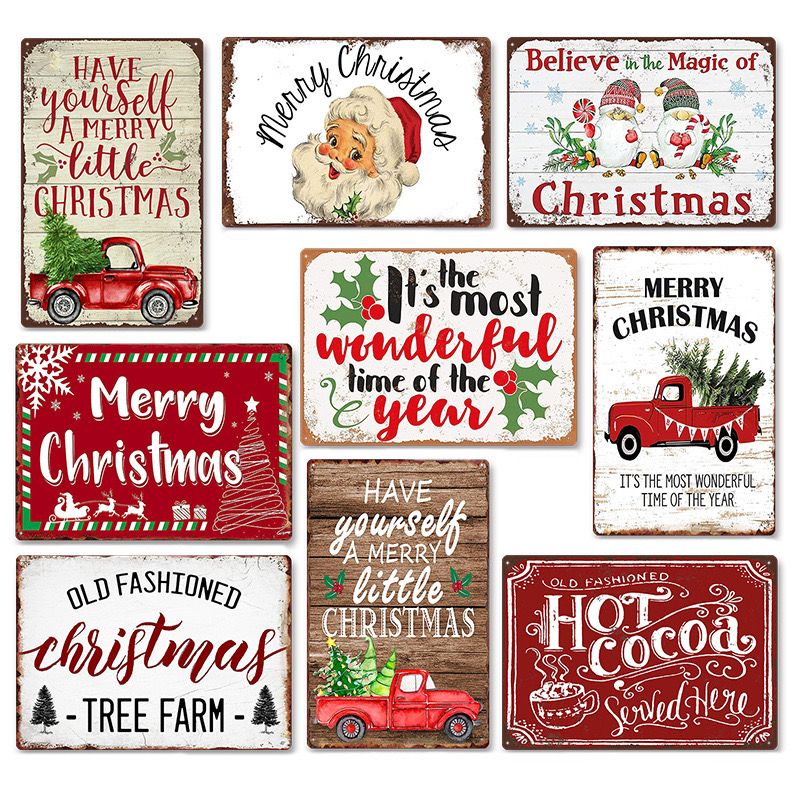  Tranh Giáng Sinh Thiếc Cổ Điển 