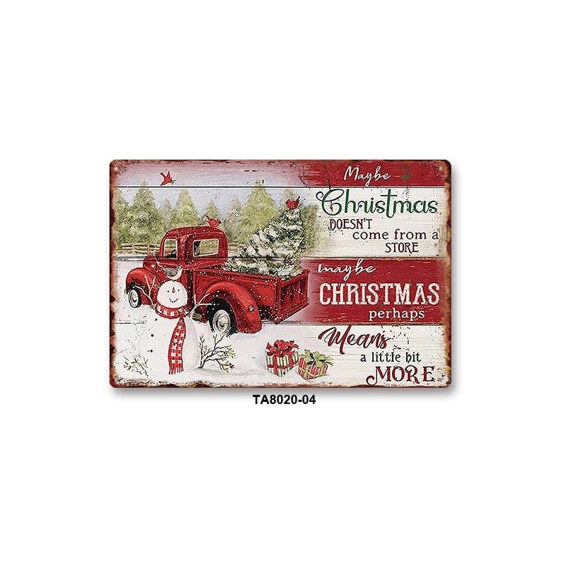  Tranh Giáng Sinh Thiếc Cổ Điển 