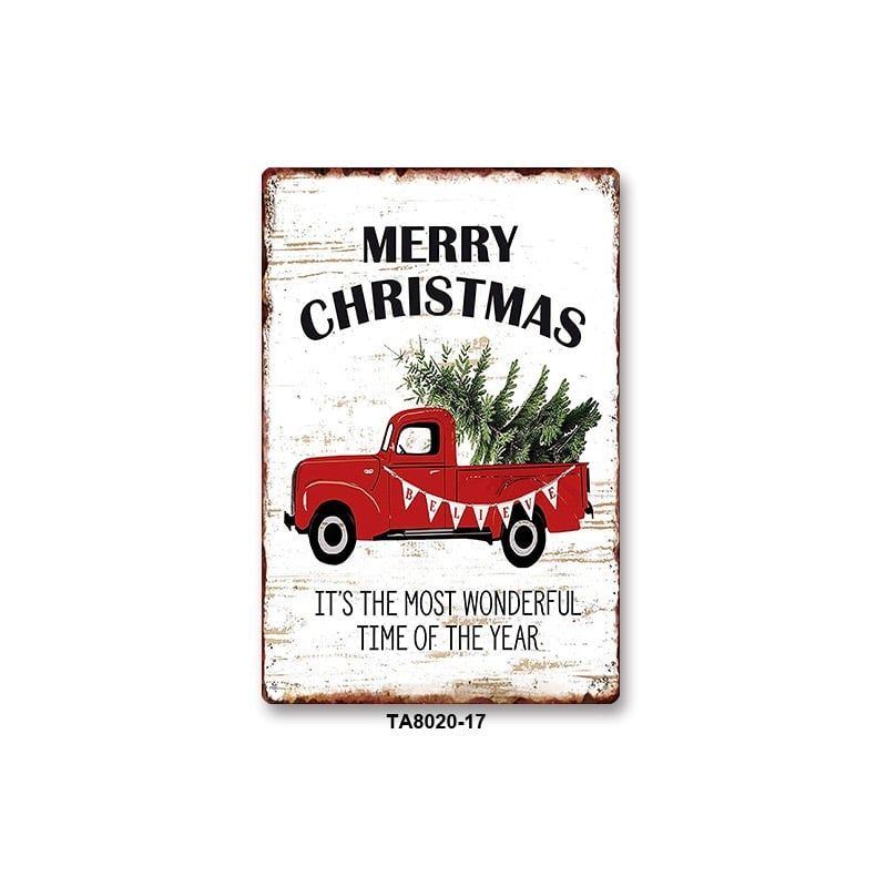  Tranh Giáng Sinh Thiếc Cổ Điển 