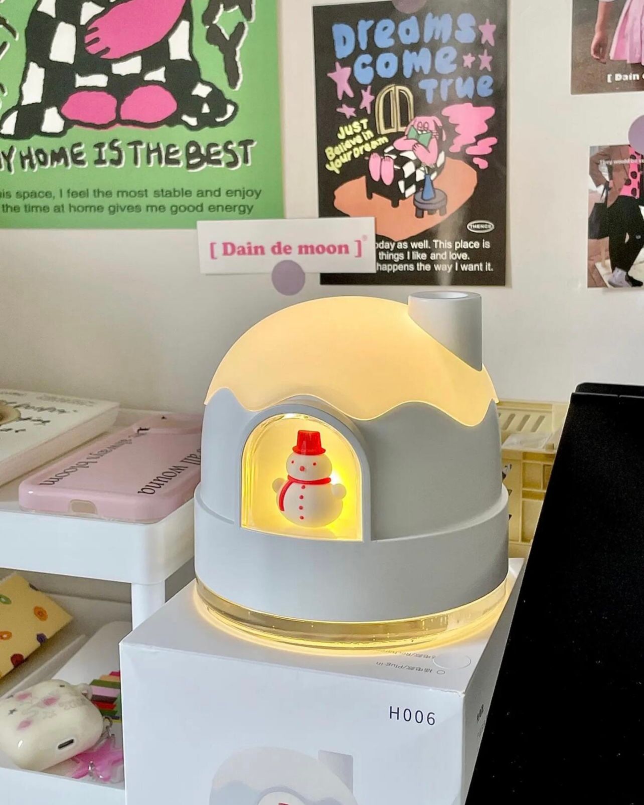  Đèn Ngủ, Máy Phun Sương Tạo Ẩm Người Tuyết 