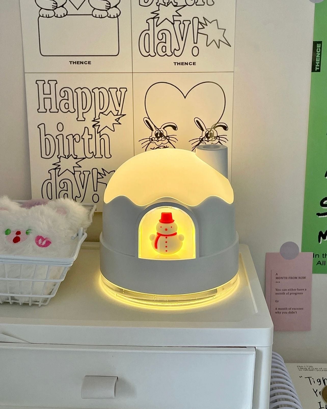  Đèn Ngủ, Máy Phun Sương Tạo Ẩm Người Tuyết 