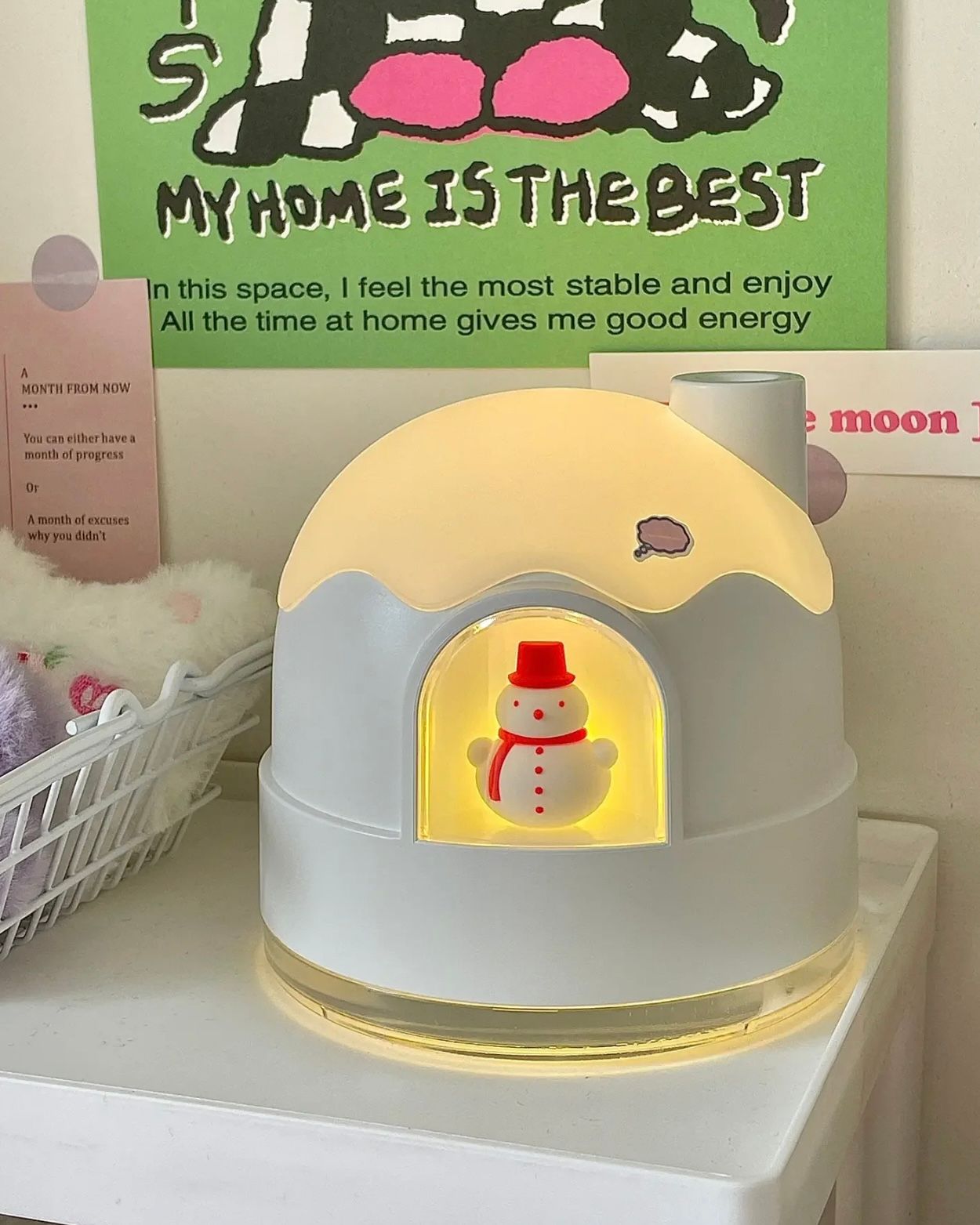  Đèn Ngủ, Máy Phun Sương Tạo Ẩm Người Tuyết 