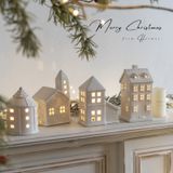  Ngôi Nhà Gốm Trắng Christmas 