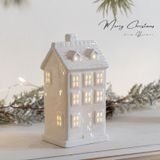  Ngôi Nhà Gốm Trắng Christmas 