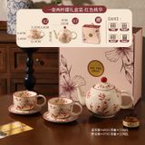  Bộ Ấm Hoa Đào Đỏ 