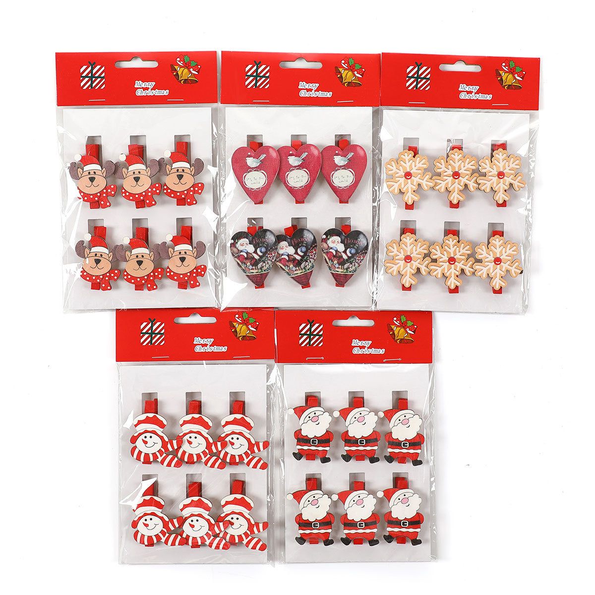  Set Kẹp Gỗ Giáng Sinh 
