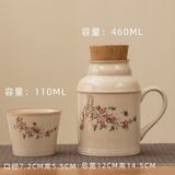  Bình Giữ Nhiệt Kèm Tách Màu Tro 