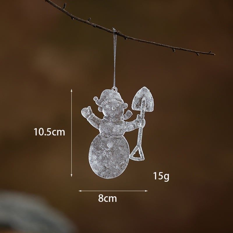  Trang Trí Giáng Sinh Bông Tuyết Trong Suốt 