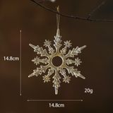  Trang Trí Giáng Sinh Bông Tuyết Trong Suốt 