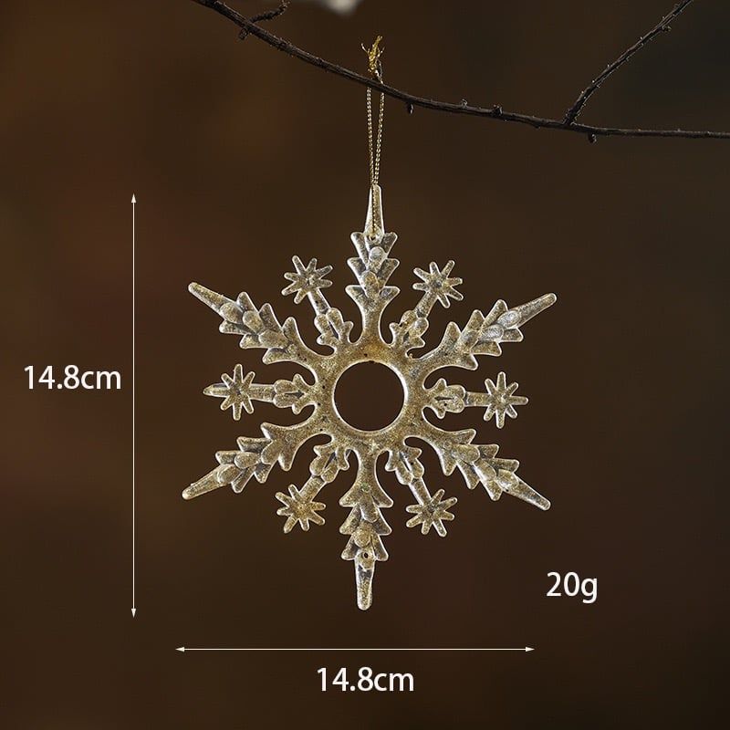  Trang Trí Giáng Sinh Bông Tuyết Trong Suốt 