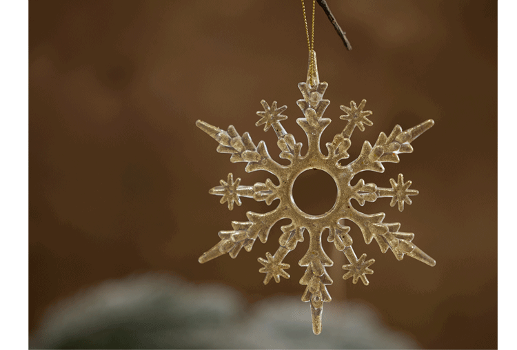  Trang Trí Giáng Sinh Bông Tuyết Trong Suốt 