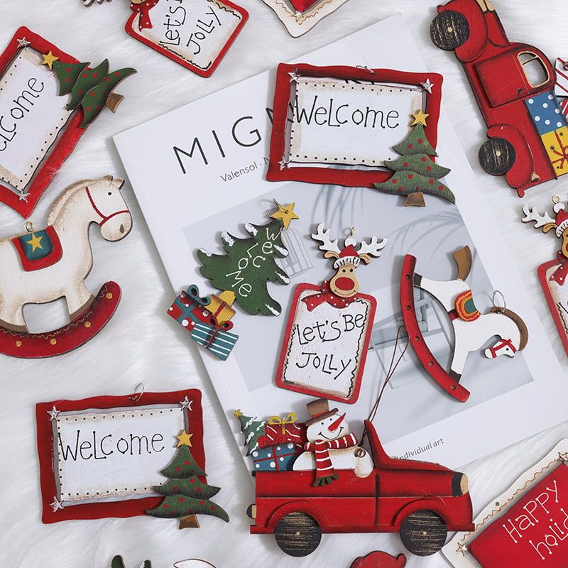  Tag Gỗ Giáng Sinh Vui Vẻ 