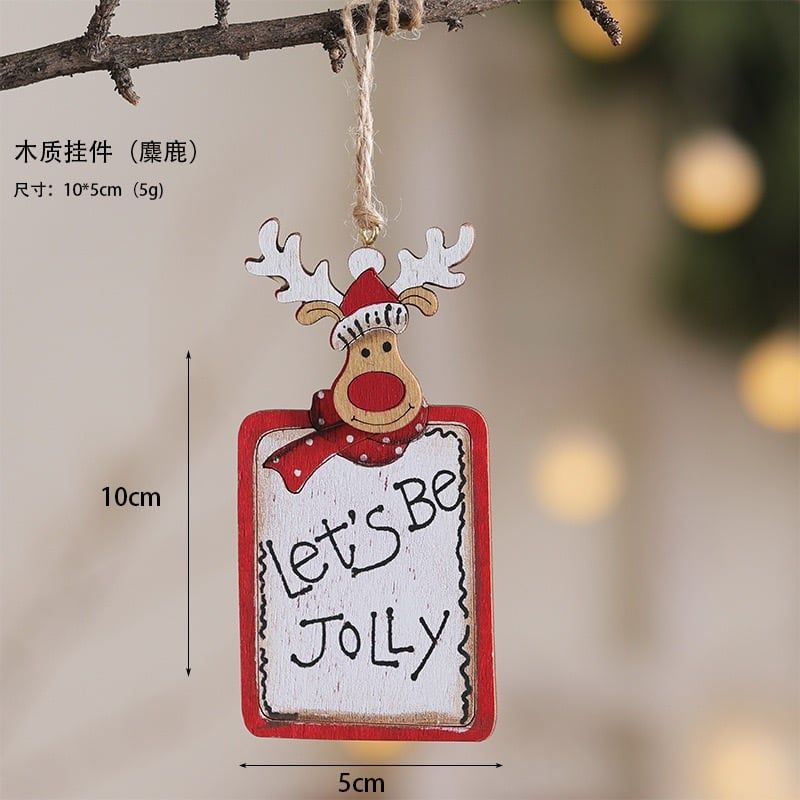  Tag Gỗ Giáng Sinh Vui Vẻ 