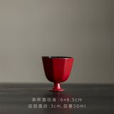  Chén Trà Đỏ Son 