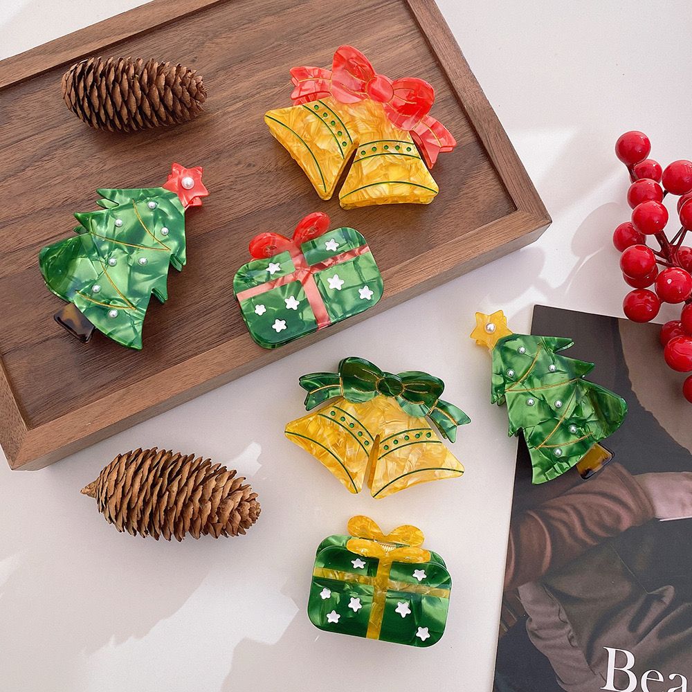  Kẹp Tóc Ngọc Trai Christmas 