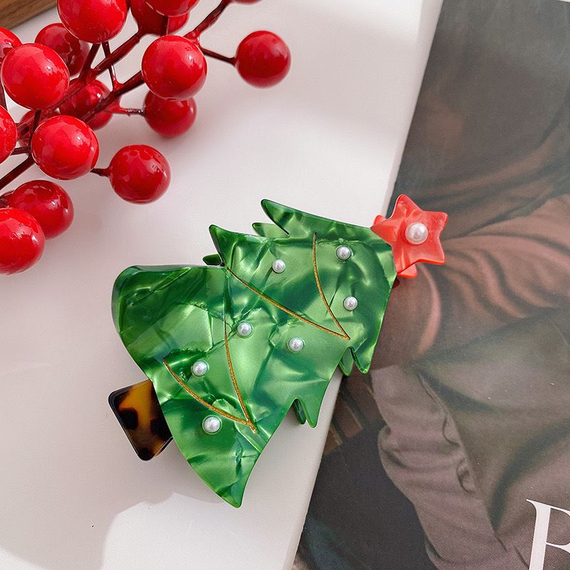  Kẹp Tóc Ngọc Trai Christmas 