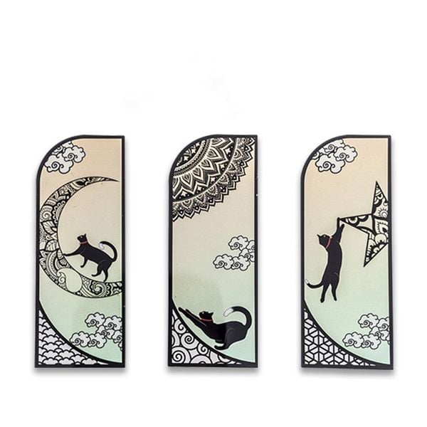  Bookmarks Black Cat 