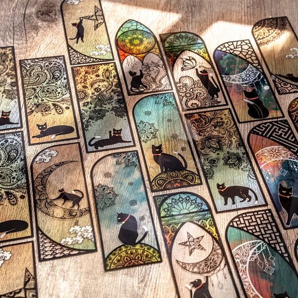  Bookmarks Black Cat 