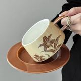  Set Tách Hoa Huệ Màu Cafe 
