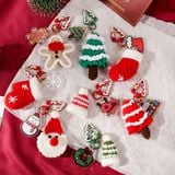  Móc Khoá Giáng Sinh Đan Len 