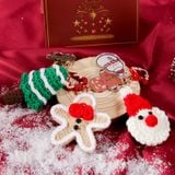  Móc Khoá Giáng Sinh Đan Len 