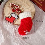  Móc Khoá Giáng Sinh Đan Len 