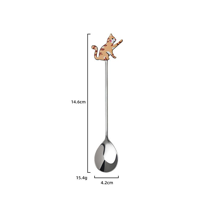  Thìa Inox Bạc Animal 