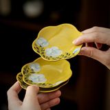  Set Tách Hoa Trà Vẽ Tay 