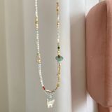  Vòng Cổ Chuỗi Ngọc Mèo Xinh 