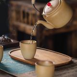  Bộ Trà Gốm Thô Cổ Điển 