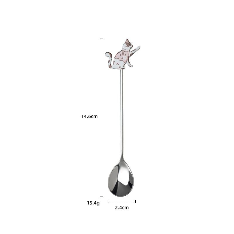  Thìa Inox Bạc Animal 