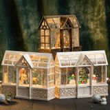  Hộp Nhạc Đèn Ngôi Nhà Giáng Sinh 