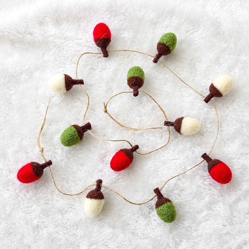  Dây Hạt Sồi Bông Treo Trang Trí 