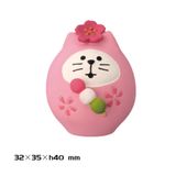  Tượng Mèo Mochi Anh Đào 