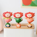  Tượng Gỗ Cá Koi Khiêu Vũ 