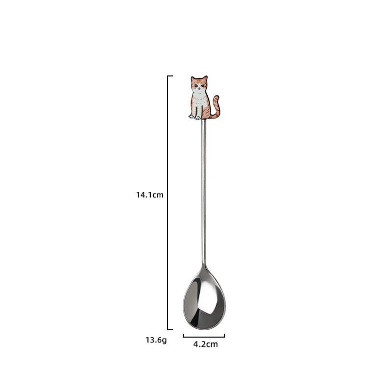  Thìa Inox Bạc Animal 