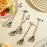 Thìa Inox Bạc Animal 