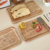  Khay Gỗ Hoạt Hình 