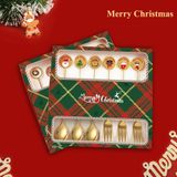  Thìa,Dĩa Giáng Sinh Gold Tròn 