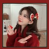  Kẹp Tóc Xmas Đỏ Tuyết 